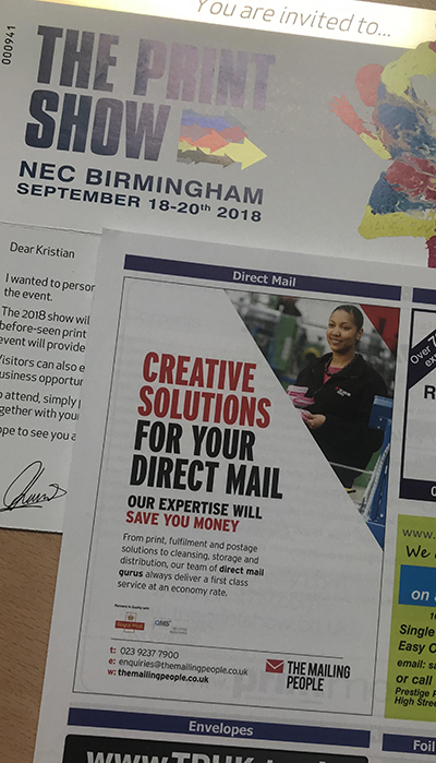 News Roundup 19/10/18: New Campaign Promotes the Power of Direct Mail